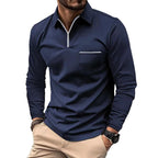 Polo Premium à Manches Longues pour Homme – Chemise Décontractée avec Poche Poitrine - image 1