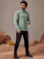 Pull Côtelé Pour Hommes Avec Écusson Sur La Poitrine - image 3