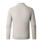 Pull Demi-Zip Côtelé Doux pour Homme – Mélange Filé avec Col Haut - image 3