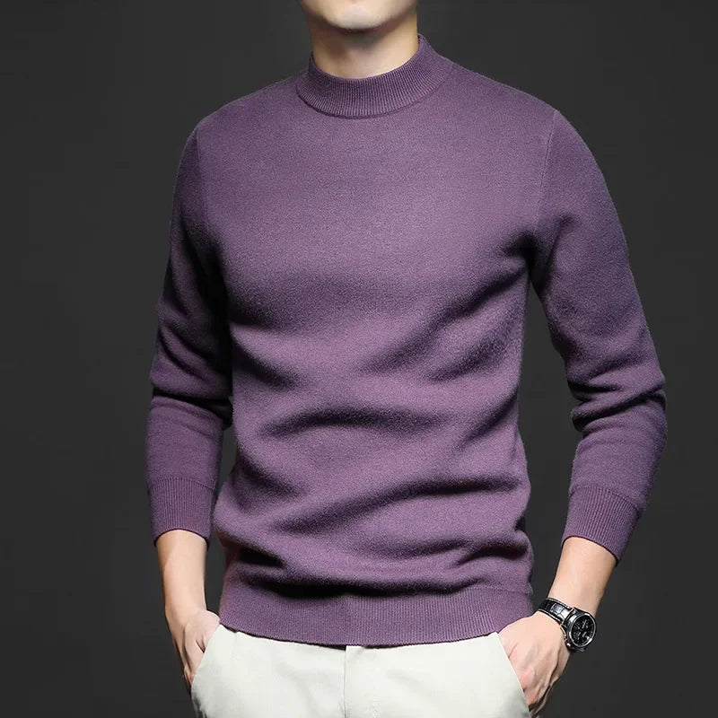Pull en Laine Premium pour Homme à Col Mi-Haut – Pull Chaud et Stylé - image 3