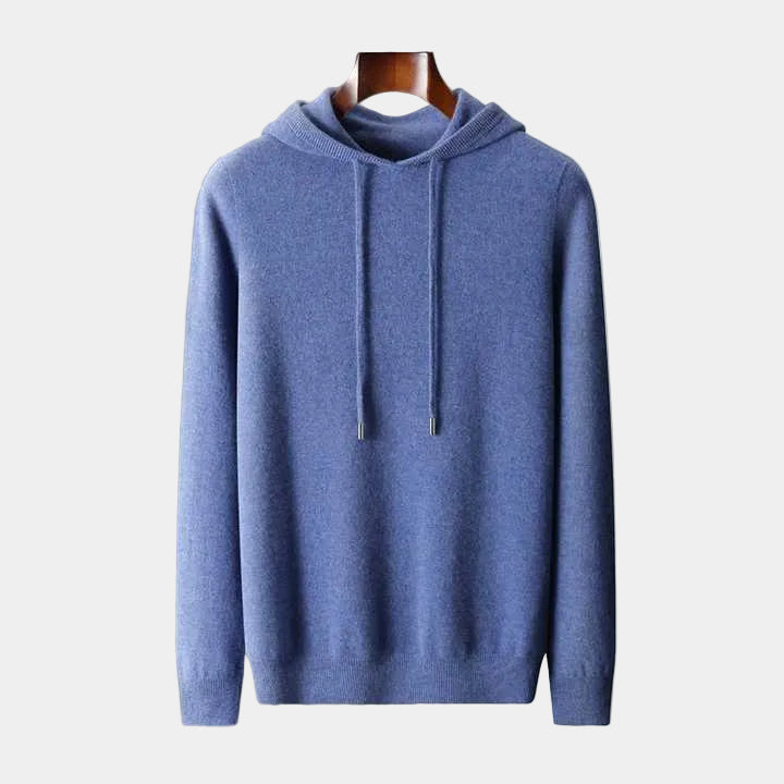 Pull homme à capuche - Bleu