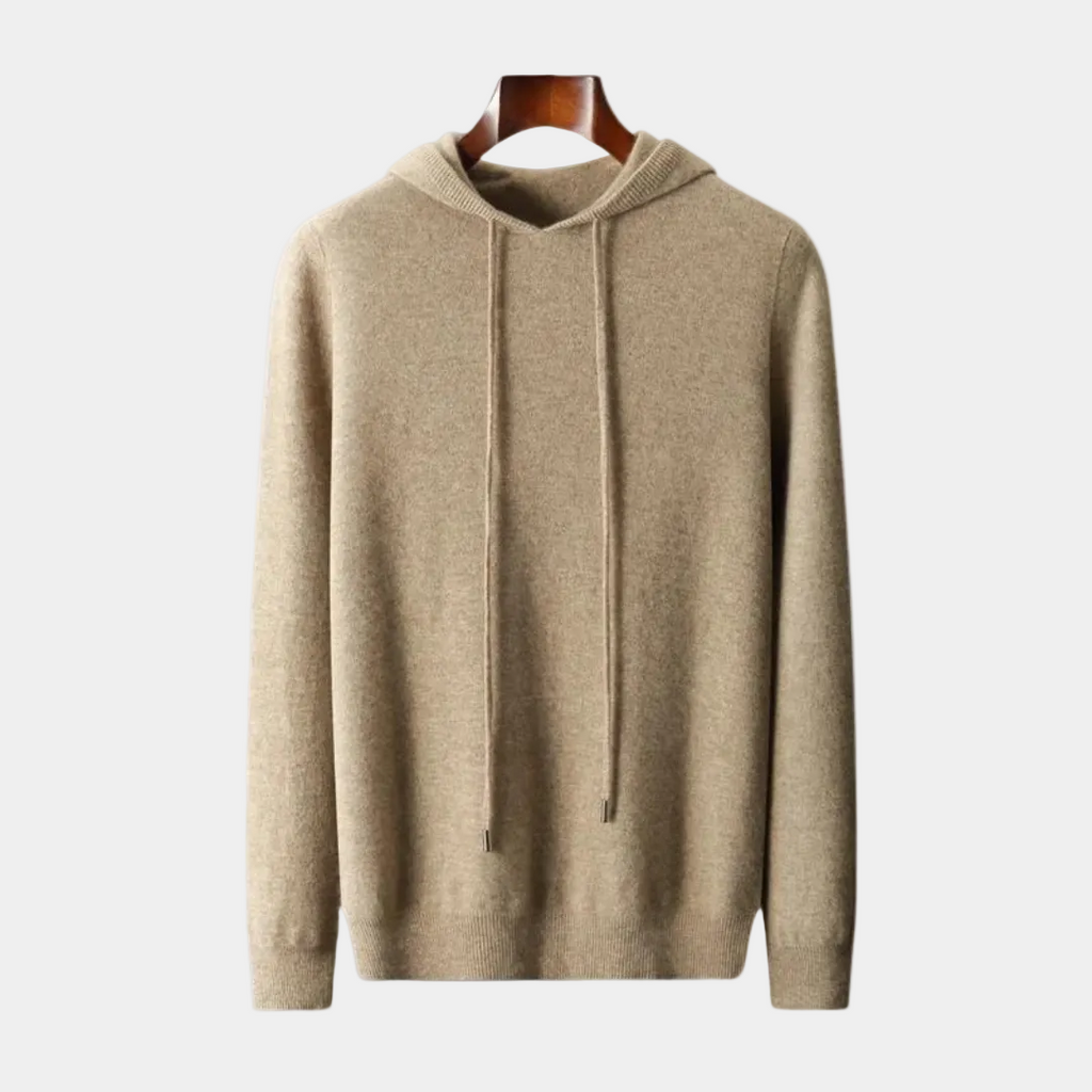 Pull homme à capuche - Camel