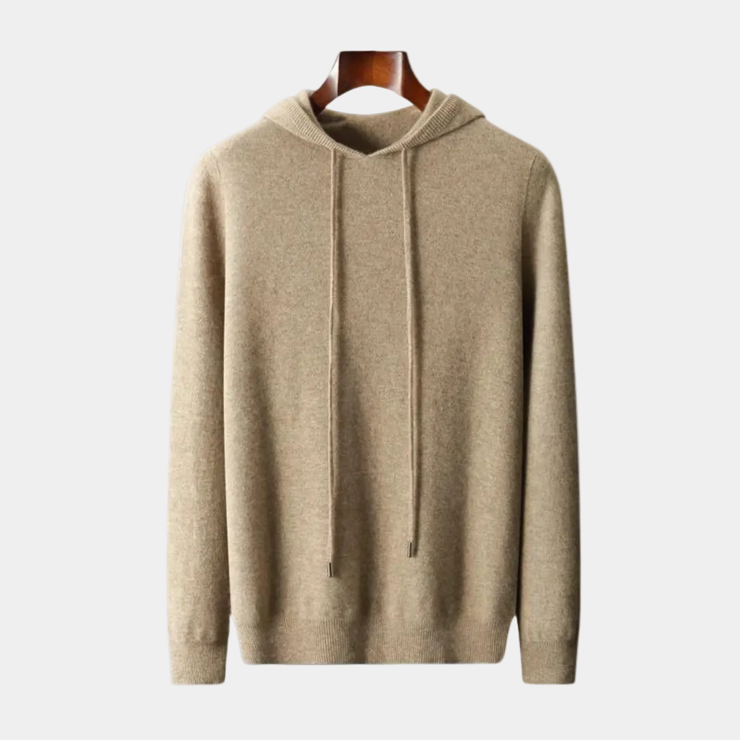 Pull homme à capuche - Camel