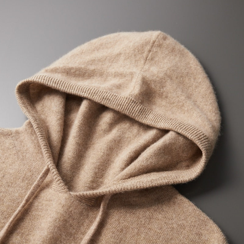 Pull homme capuche maille - image 2