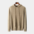 Pull homme capuche maille - Kaki
