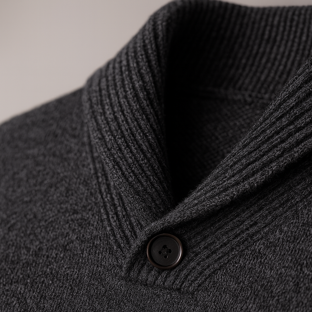 Pull homme col châle - image 4