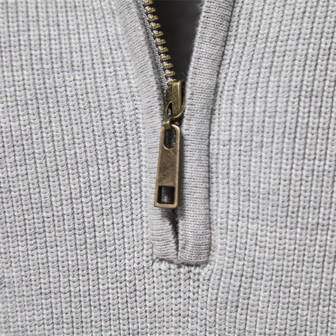 Pull homme col montant zippé - image 8