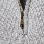 Pull homme col montant zippé - image 8