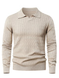 Pull homme col polo - Beige