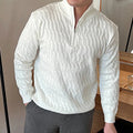 Pull homme demi-zip - Blanc