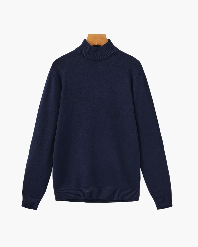 Pull homme manches longues - Bleu marine