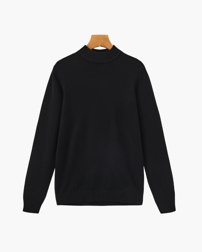 Pull homme manches longues - Noir