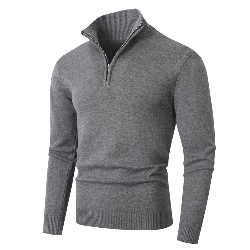 Pull homme zippé - Gris