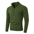 Pull homme zippé - Vert armée