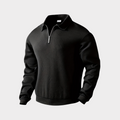 Pull Premium à Demi-Zip pour Homme - Noir