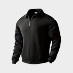 Pull Premium à Demi-Zip pour Homme - Noir