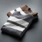 Pull ras du cou à rayures pour homme – Tricot confortable et élégant - image 4