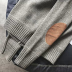 Pull Tricoté Premium pour Homme – Pull Marron à Coudières - image 5