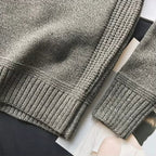 Pull Tricoté Premium pour Homme – Pull Marron à Coudières - image 6