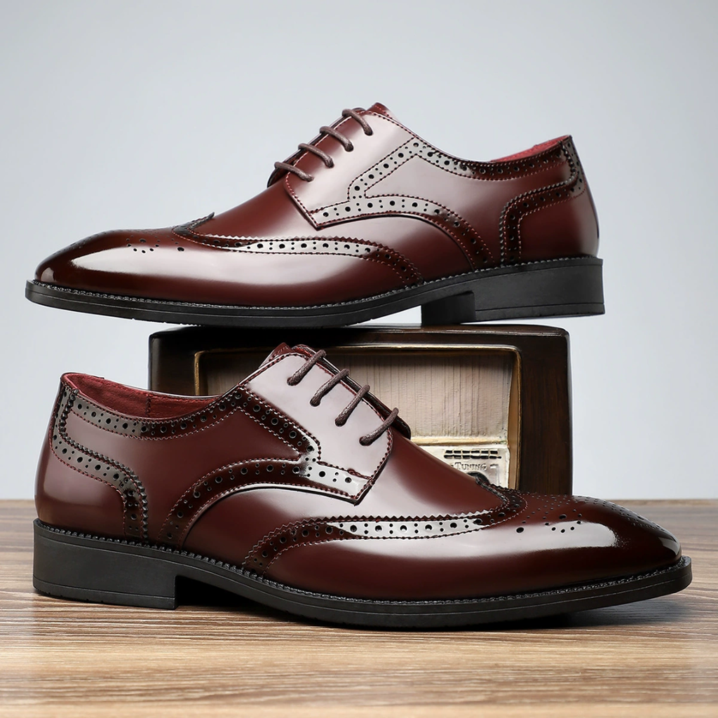 Richelieu homme bout fleuri - image 5