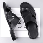 Sandales homme à brides - Noir