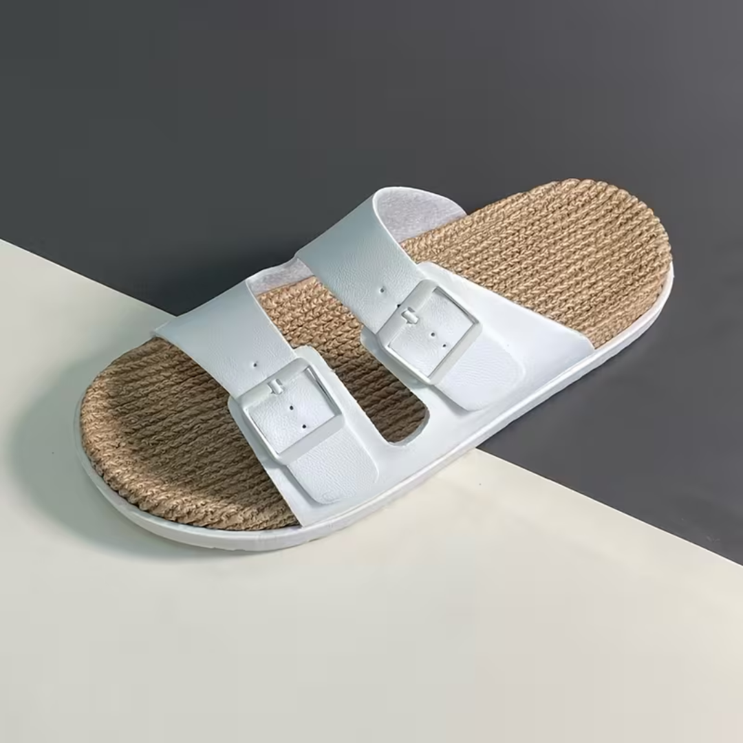 Sandales homme à doubles brides - Blanc