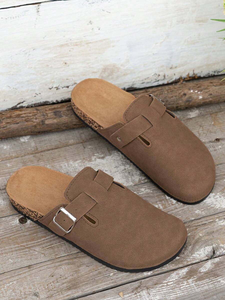 Sandales homme bout fermé - Marron