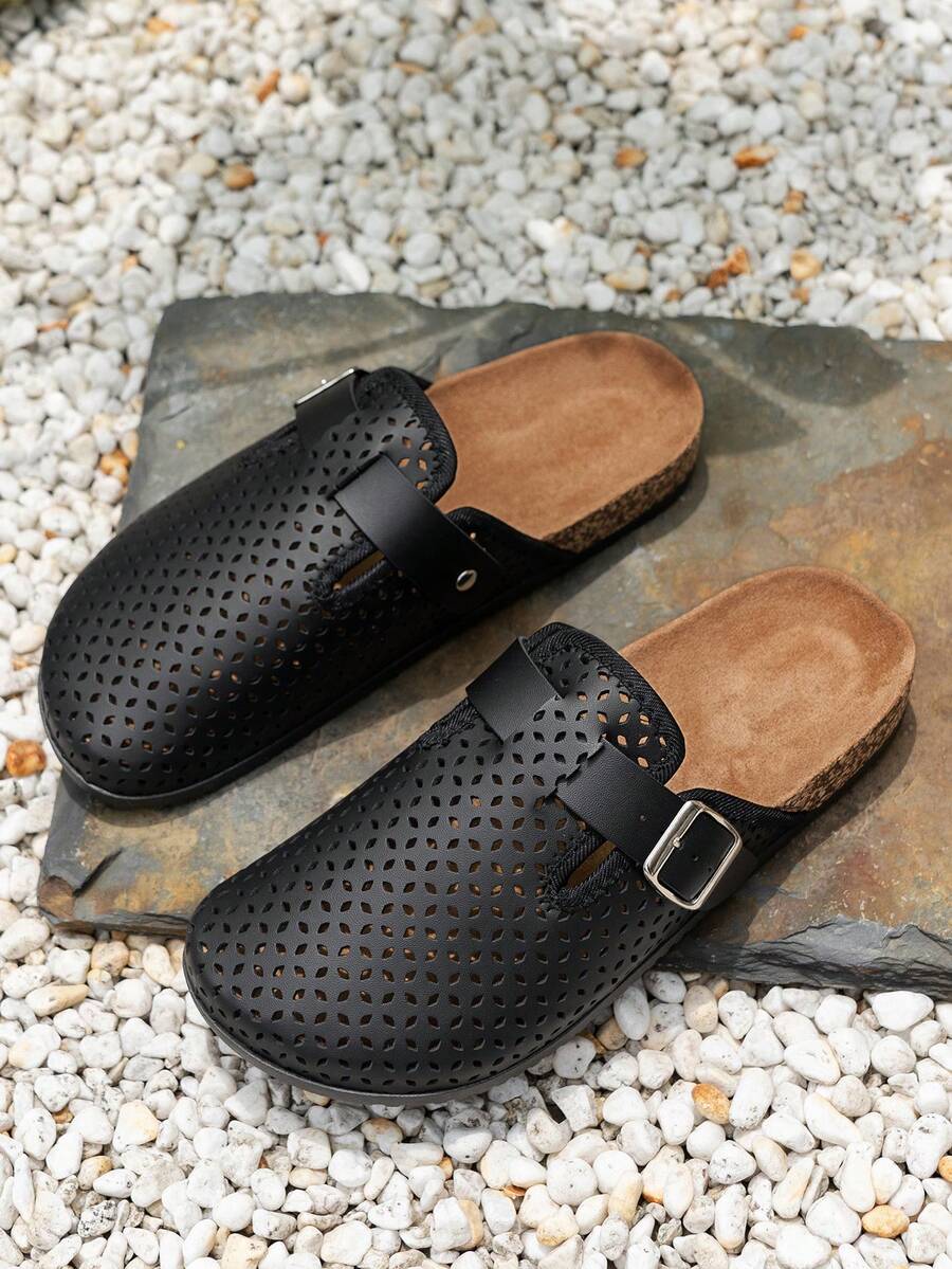 Sandales homme bout fermé - Noir