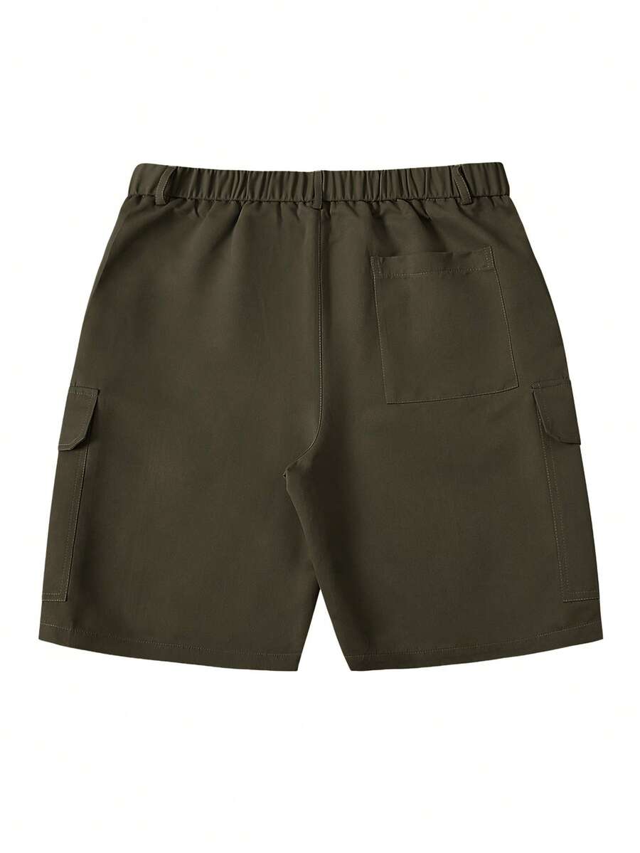 Short cargo homme à poches à rabat - image 8