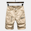 Short cargo homme zippé - Kaki