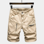 Short cargo homme zippé - Kaki