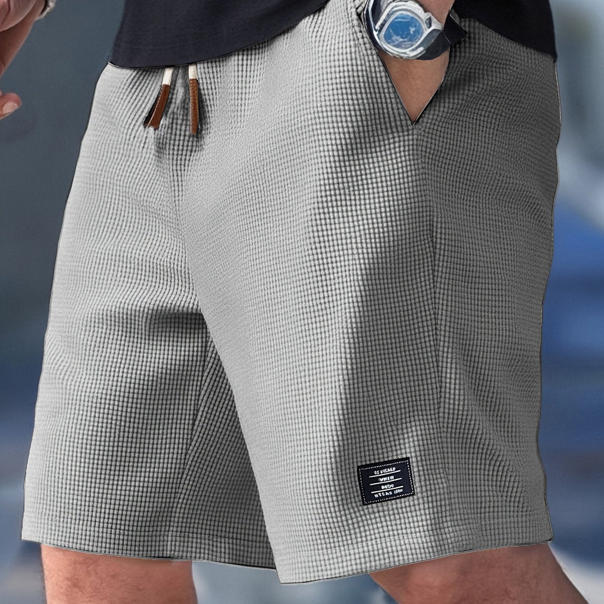 Short élégant et ample pour homme – Un style estival décontracté et confortable - Gris