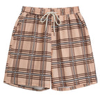 Short homme à carreaux - Kaki