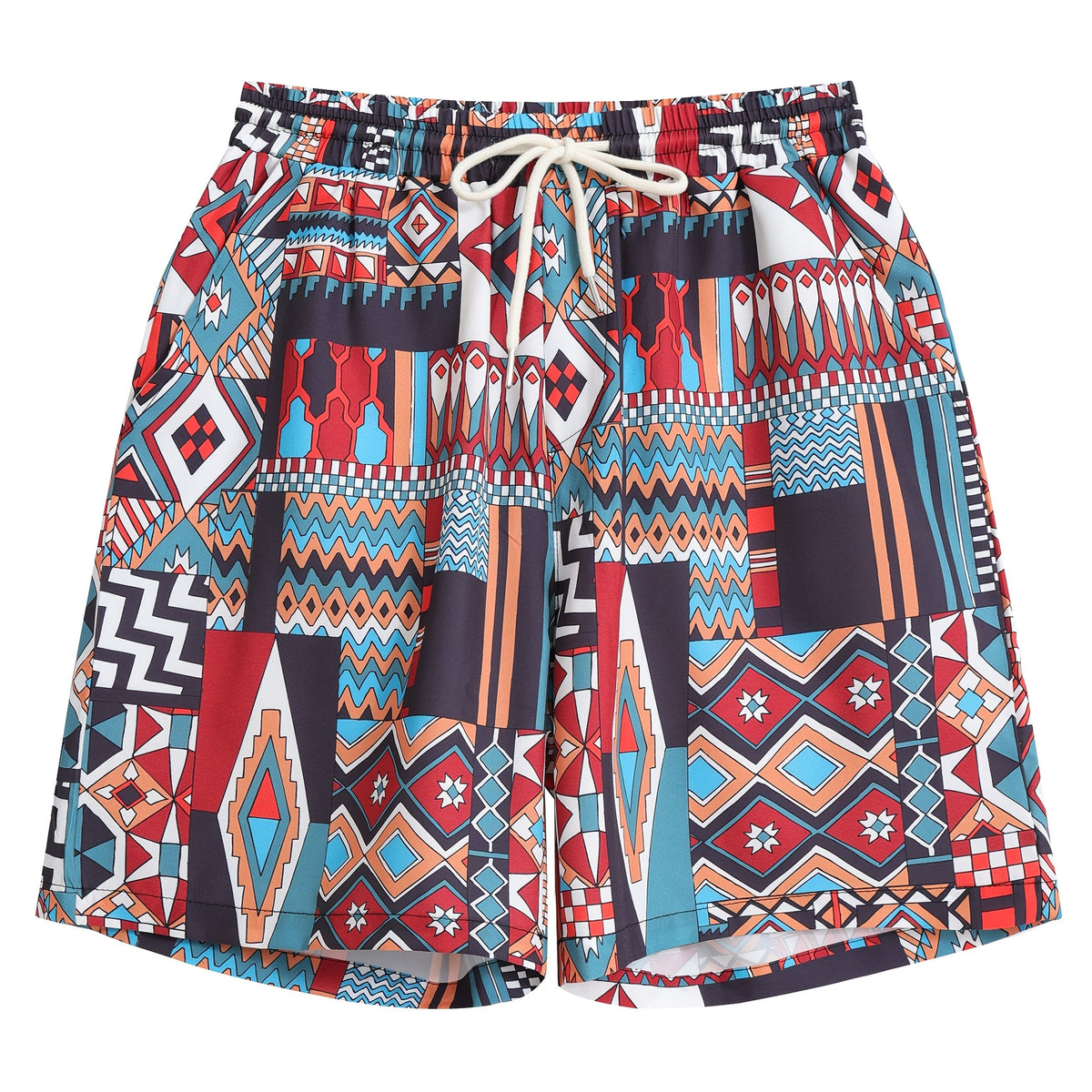 Short homme à carreaux - Multicolore