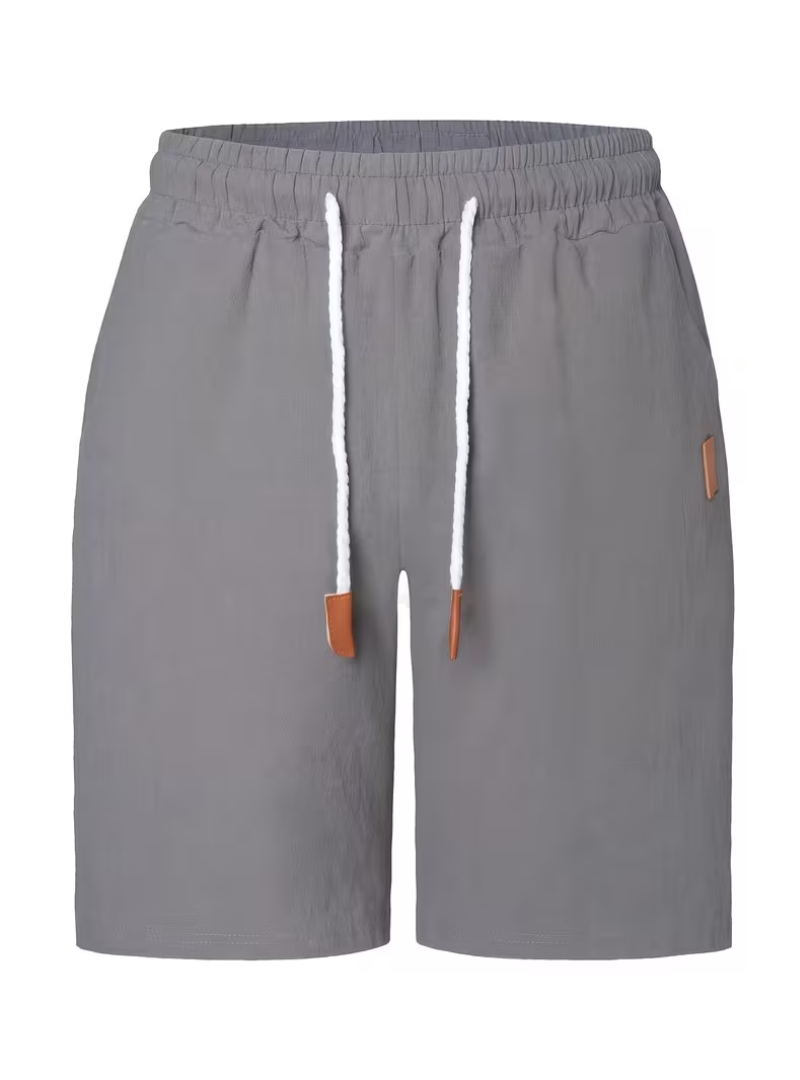 Short homme à cordon de serrage - Gris clair