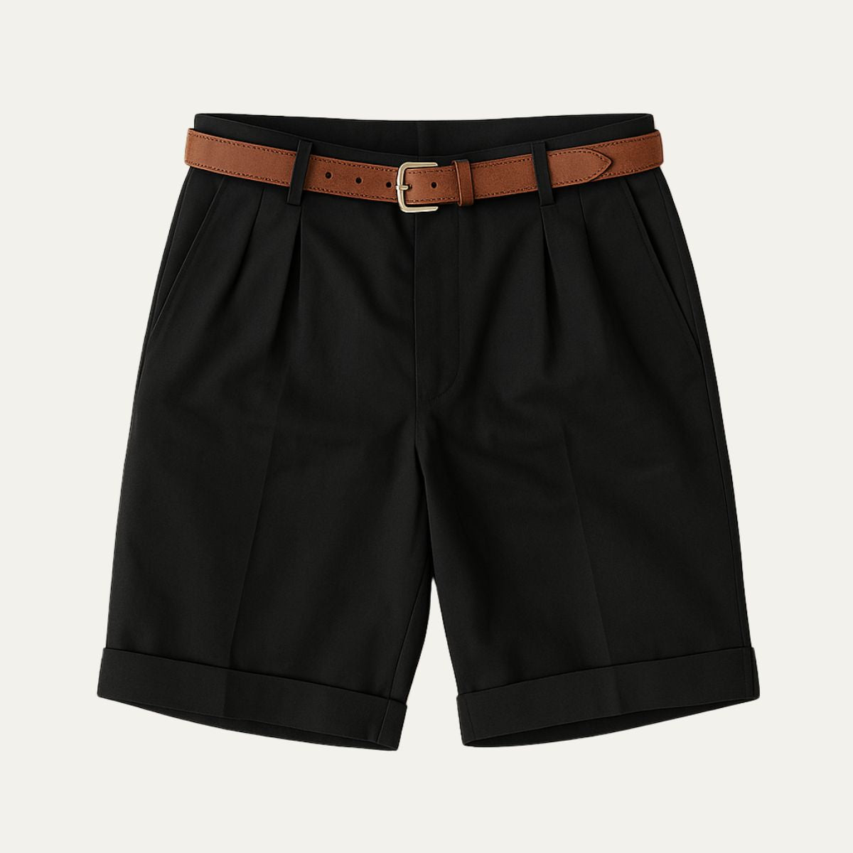 Short homme à pinces - Noir
