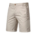 Short homme à taille partiellement élastiquée - Beige
