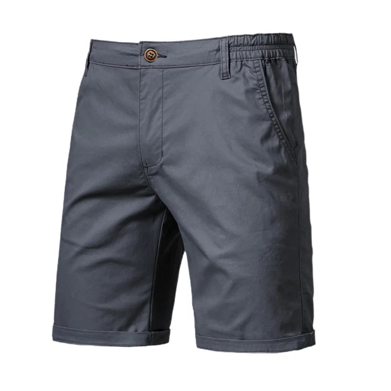 Short homme à taille partiellement élastiquée - Gris