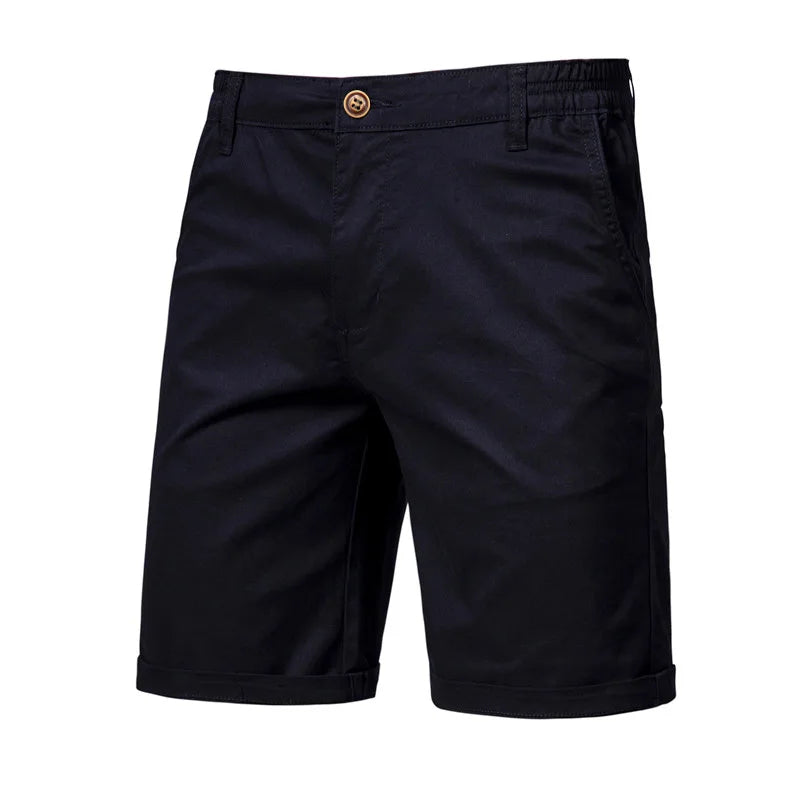 Short homme à taille partiellement élastiquée - Noir
