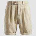 Short homme chino plissé - Beige