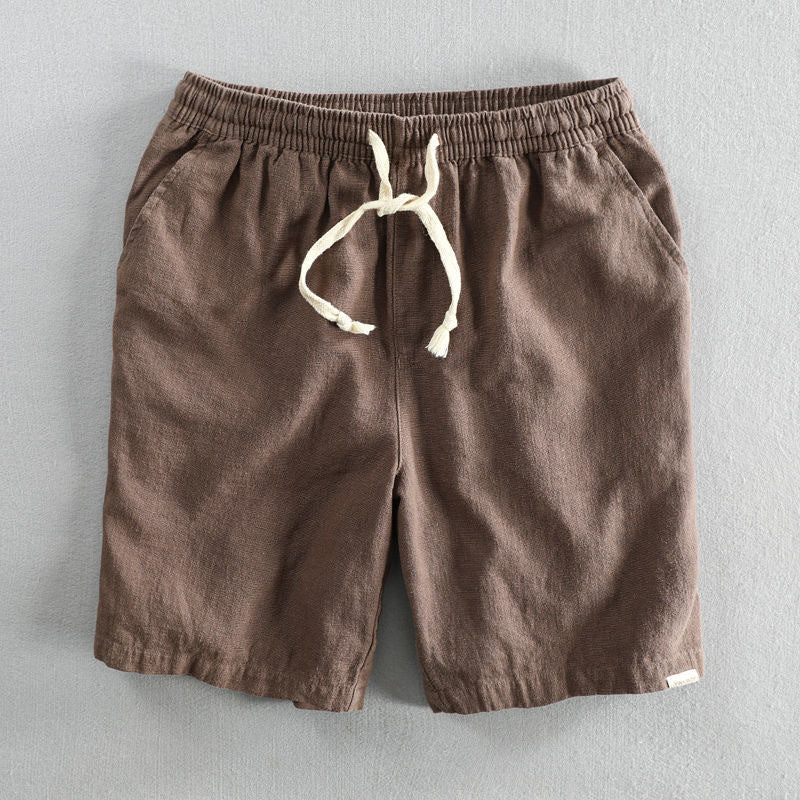 Short homme coupe droite - Marron
