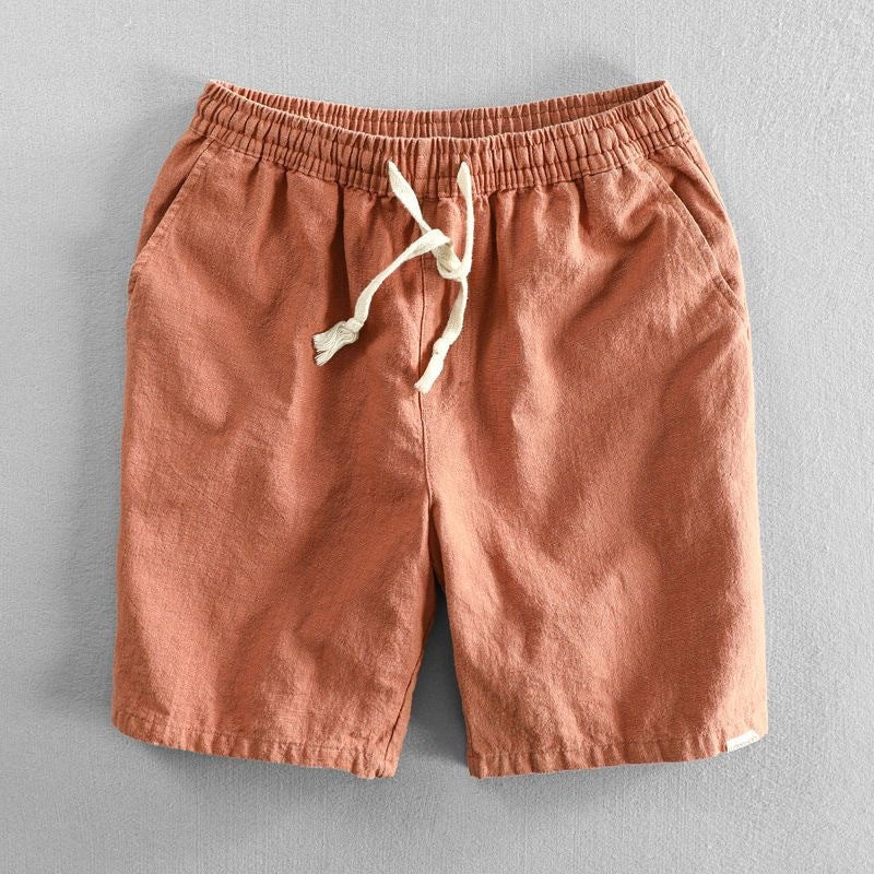 Short homme coupe droite - Orange