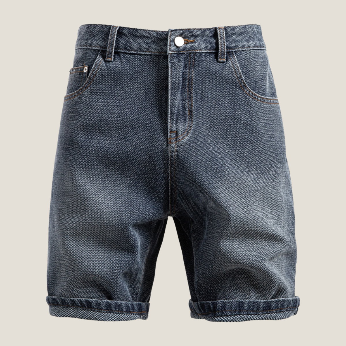 Short homme en jean - Bleu