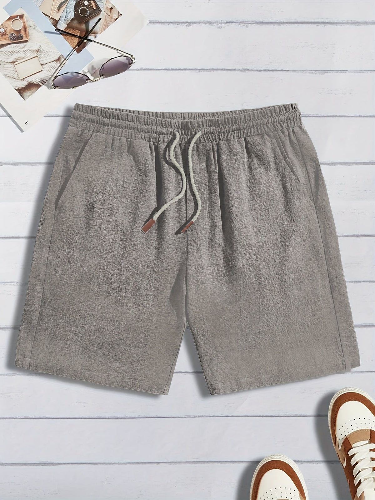 Short homme finition texturée - Gris