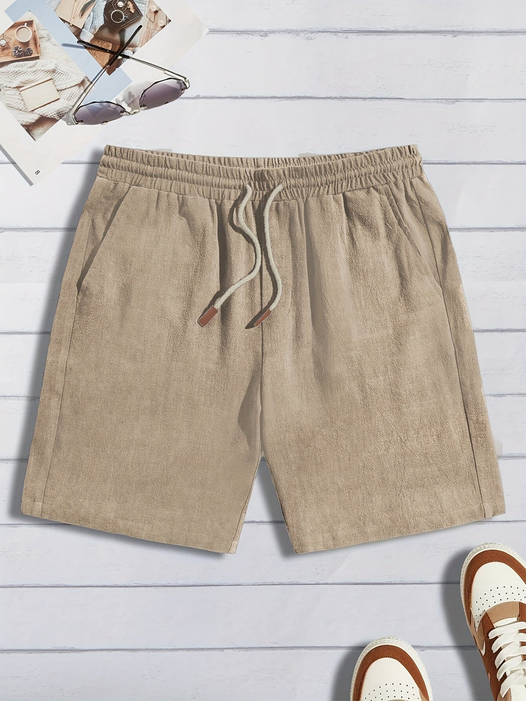 Short homme finition texturée - Kaki