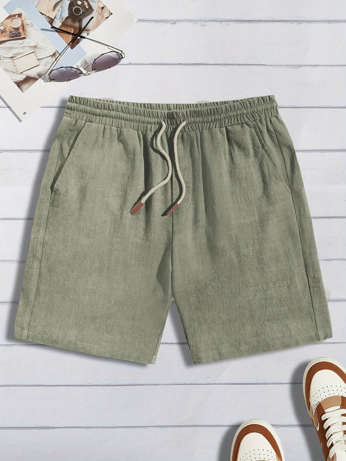 Short homme finition texturée - Vert