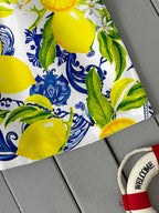 Short homme imprimé citron - image 3