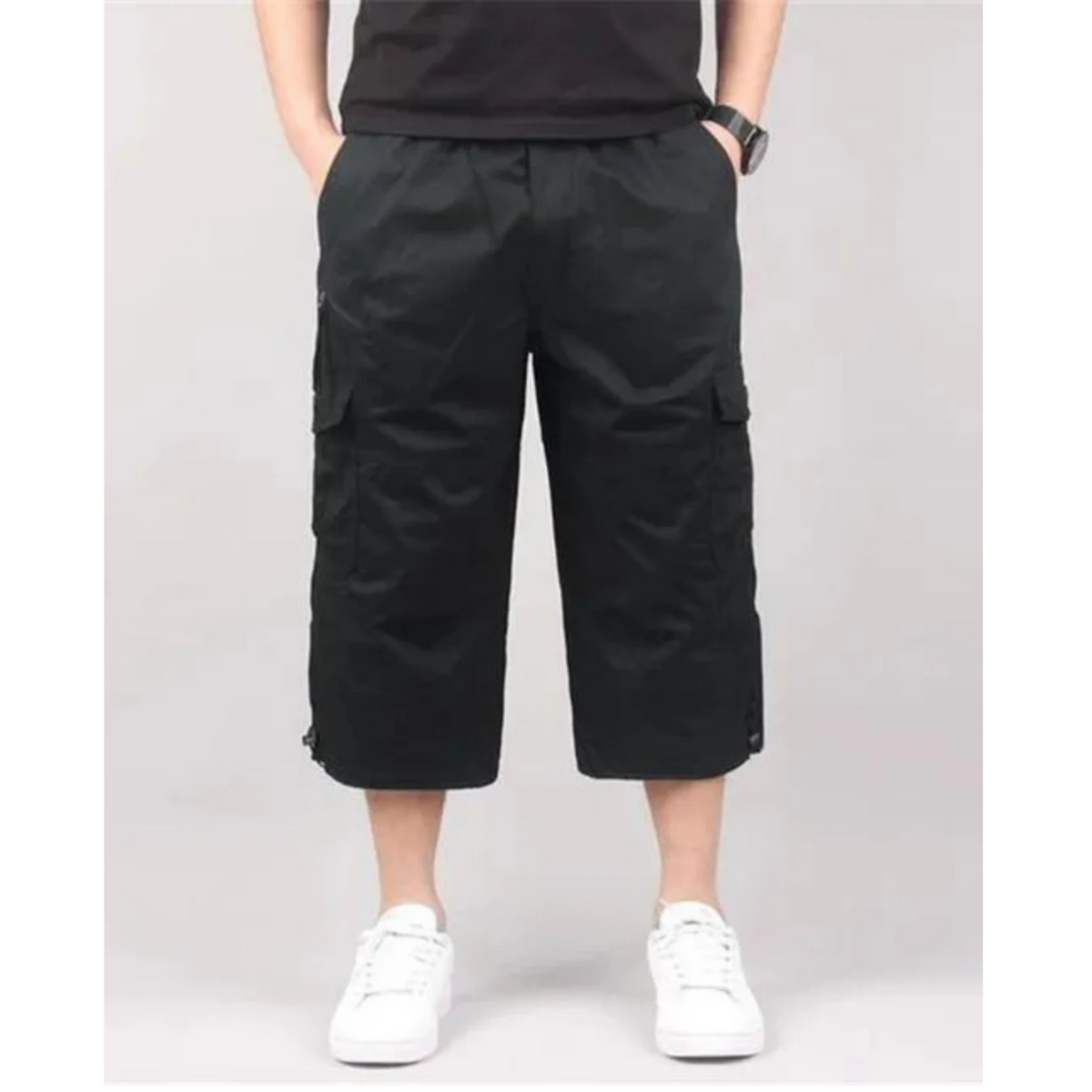 Short Homme | Léger et Fonctionnel avec Poches - Noir