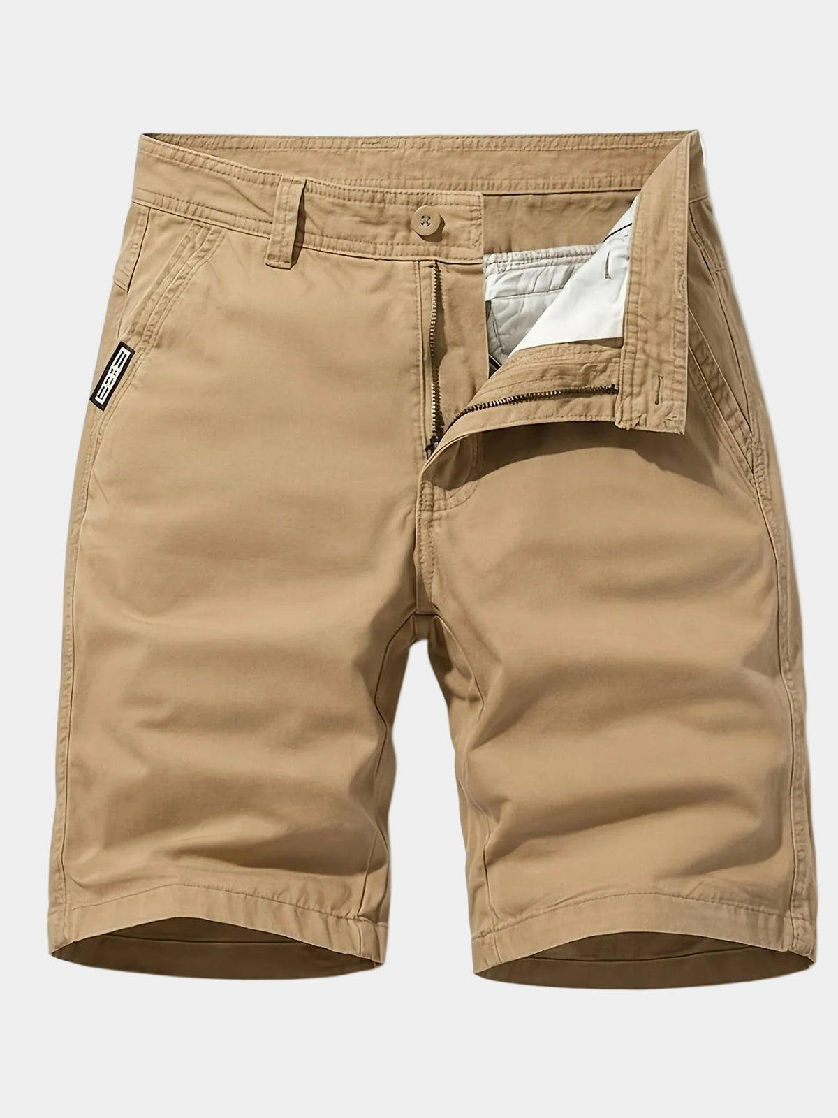 Short homme poches latérales - Kaki