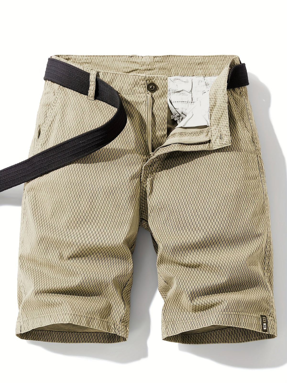 Short homme texturé - Kaki